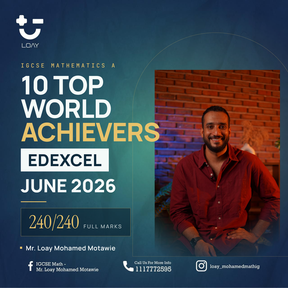 Edexcel IGCSE Mathematics A · June 2026 · 10 Top World Achievers
